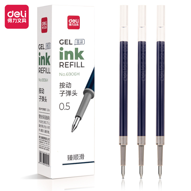 Repuesto de Tinta para Bolígrafo de Gel 6906/6906H S01 0.5mm de Plástico para Escritura