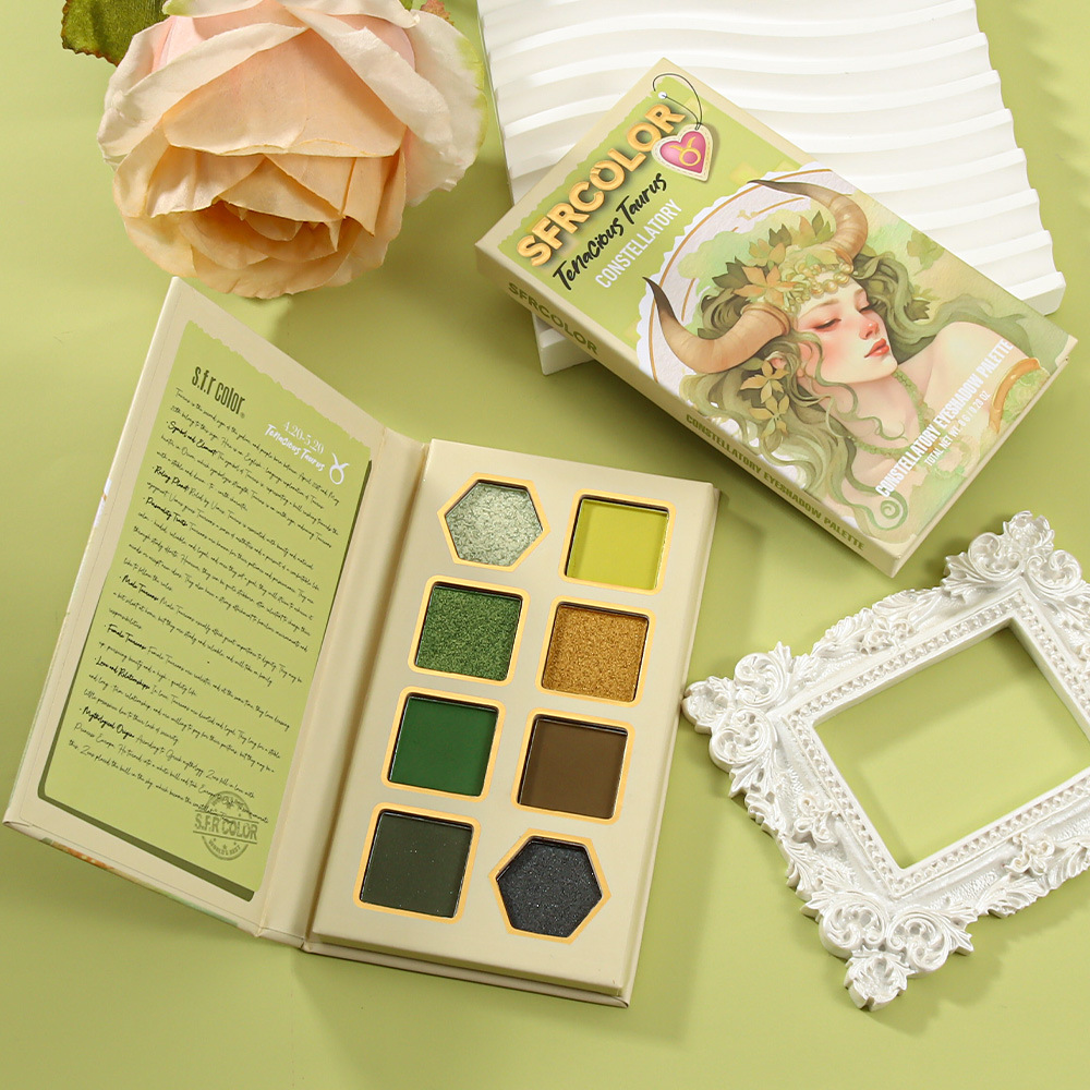 s.f.r color transfronterizo exclusivo para nuevos productos mate perla doce constelación de sombra de ojos set maquillaje al por mayor
