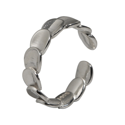 Pure Silver 925 Full Body Fish Scale Open Mouth Ring for Women, Fashionable, Personalized, Ins Trendy, Minority Design, Light Luxury, Cold Style