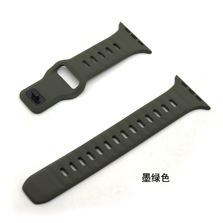 Силиконовый ремешок для Iwatch, новая спортивная модель с квадратной пряжкой, для Apple SE/8/Ultra, силиконовый ремешок для Apple