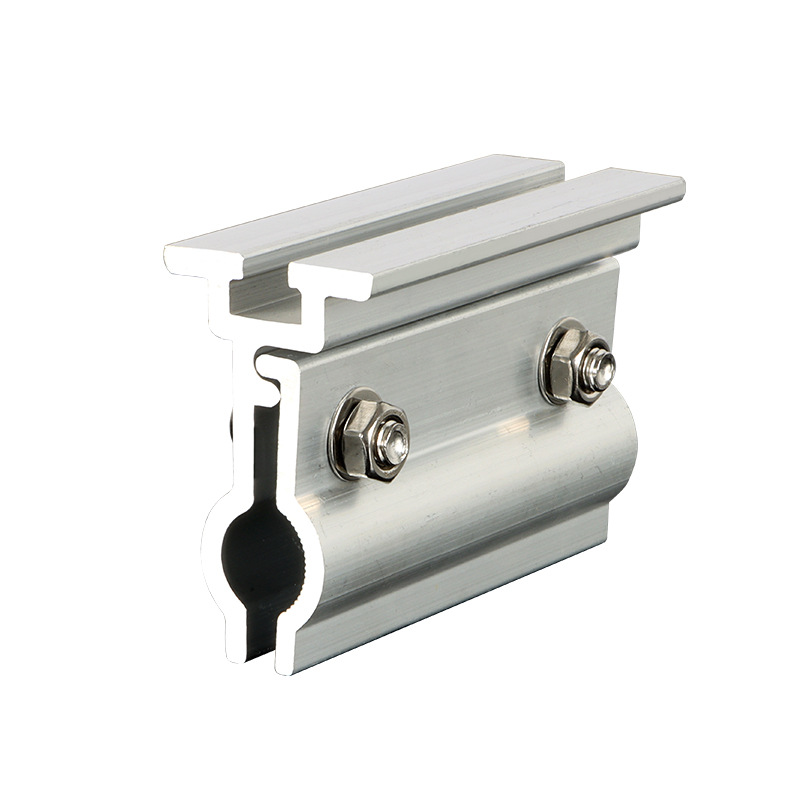 Juncheng fotovoltaico soporte esquina abrazadera abrazadera en forma de T abrazadera de aleación de aluminio con accesorios de abrazadera solar fotovoltaica