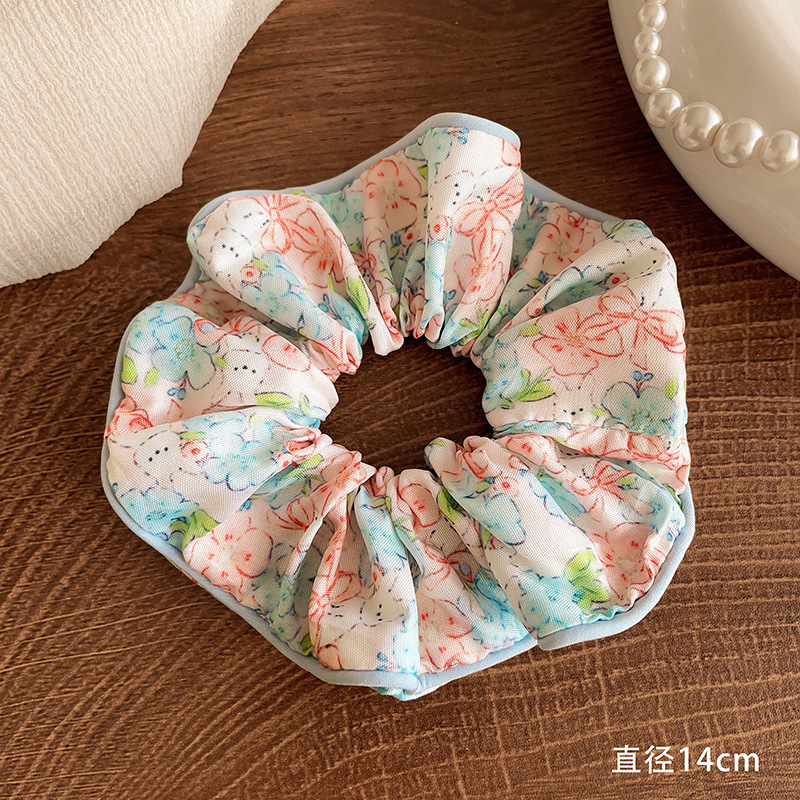 Encaje retro francés, diadema de intestino grueso, mujer 2025, nuevo estilo, cuerda para el cabello, banda de goma, lazo, dulce cuerda para el cabello, accesorios para el cabello