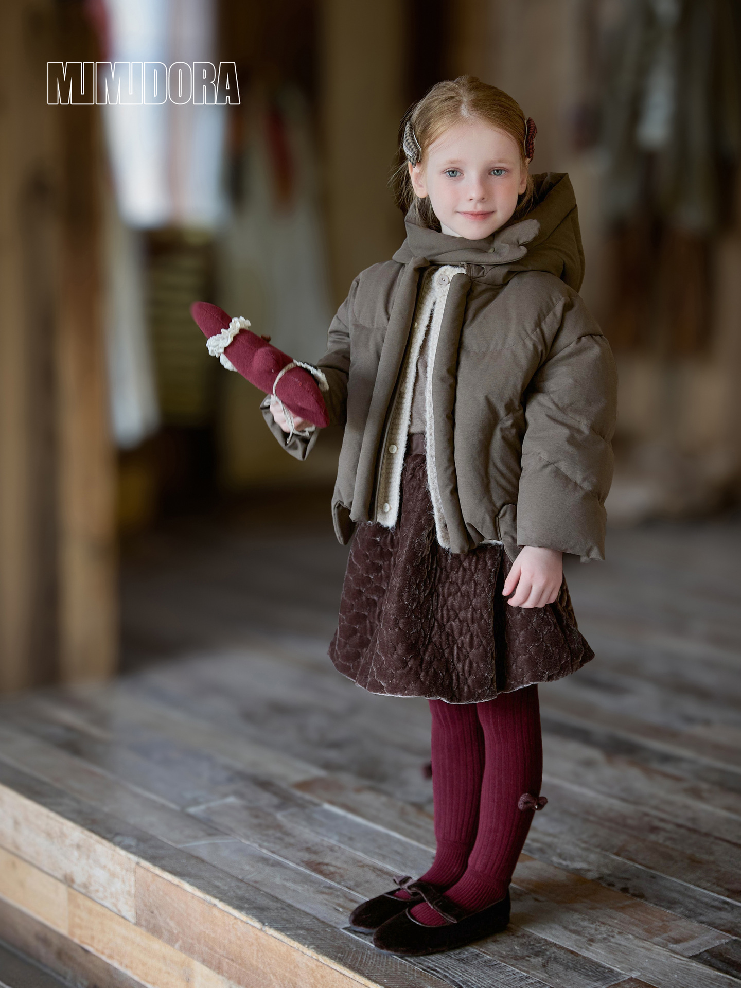 Children's warm demi-season tights
