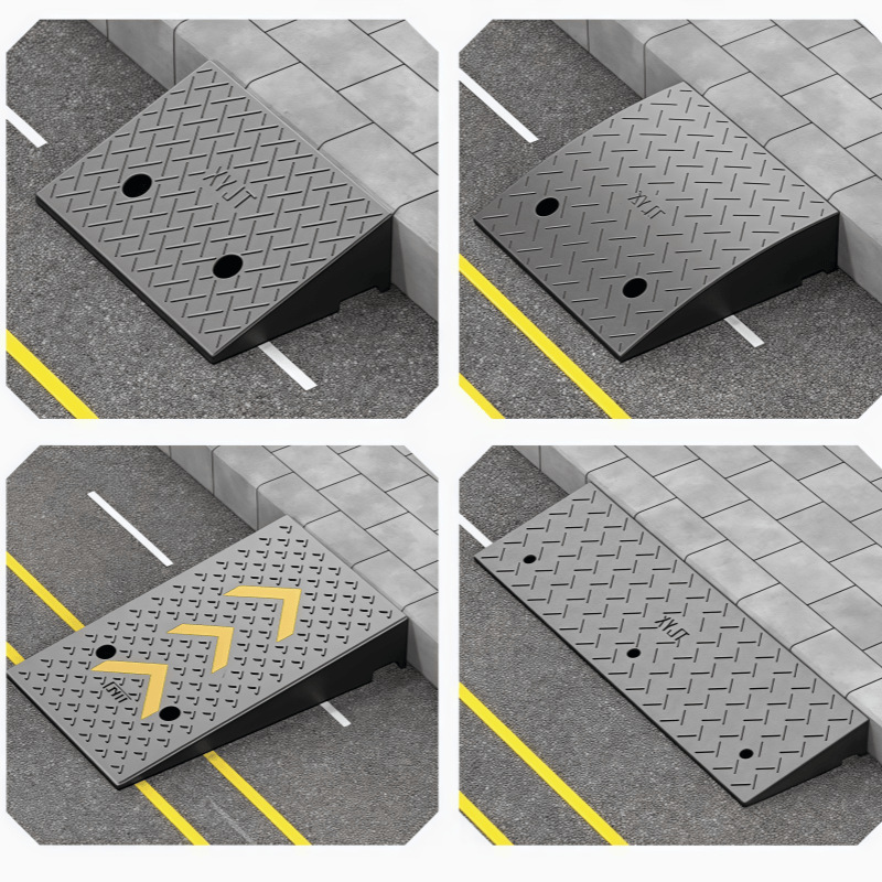 Placa de almohadilla de pendiente de escalón, umbral para el hogar, bloque de goma de la carretera, pendiente de la carretera, puerta de entrada, alfombra antideslizante de la escalera