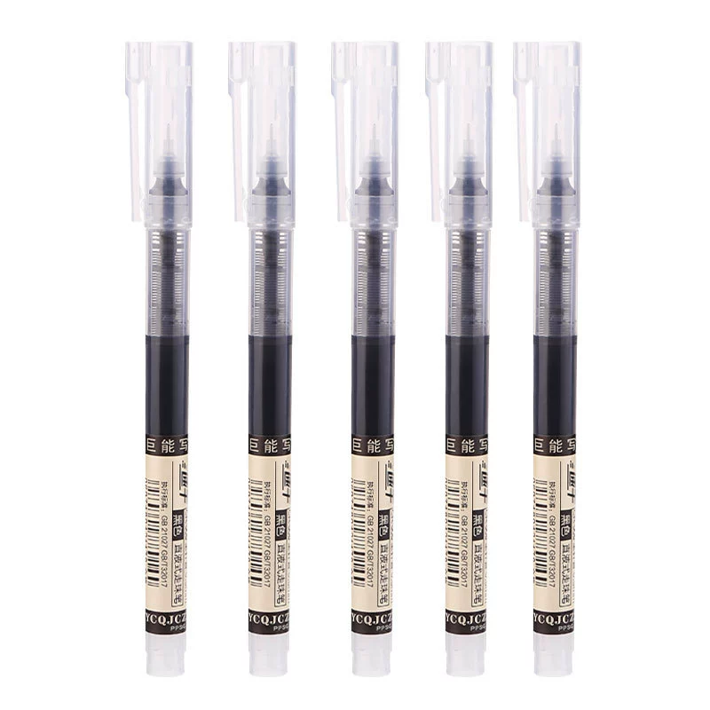 Rollerball plastic capacious quick dry rollerball pen for students