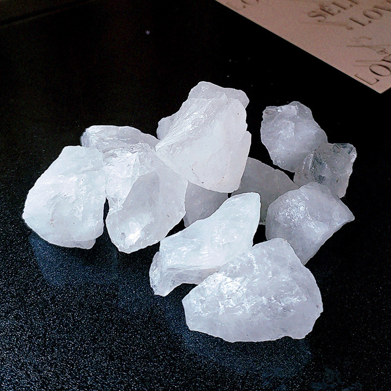 cristal natural vidrio transparente lata desmagnetizante tazón de cristal blanco piedra aromática piedra dilatadora decoración desmagnetizante