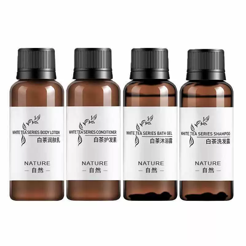 White tea, shampoo, shower gel, conditioner, 30 ml