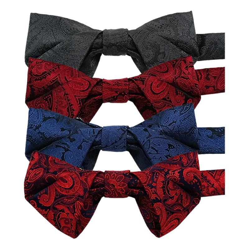 Fabricante en stock hombres pajarita Boda boda novio mejor hombre moda británica ropa formal traje de negocios accesorios Jacquard