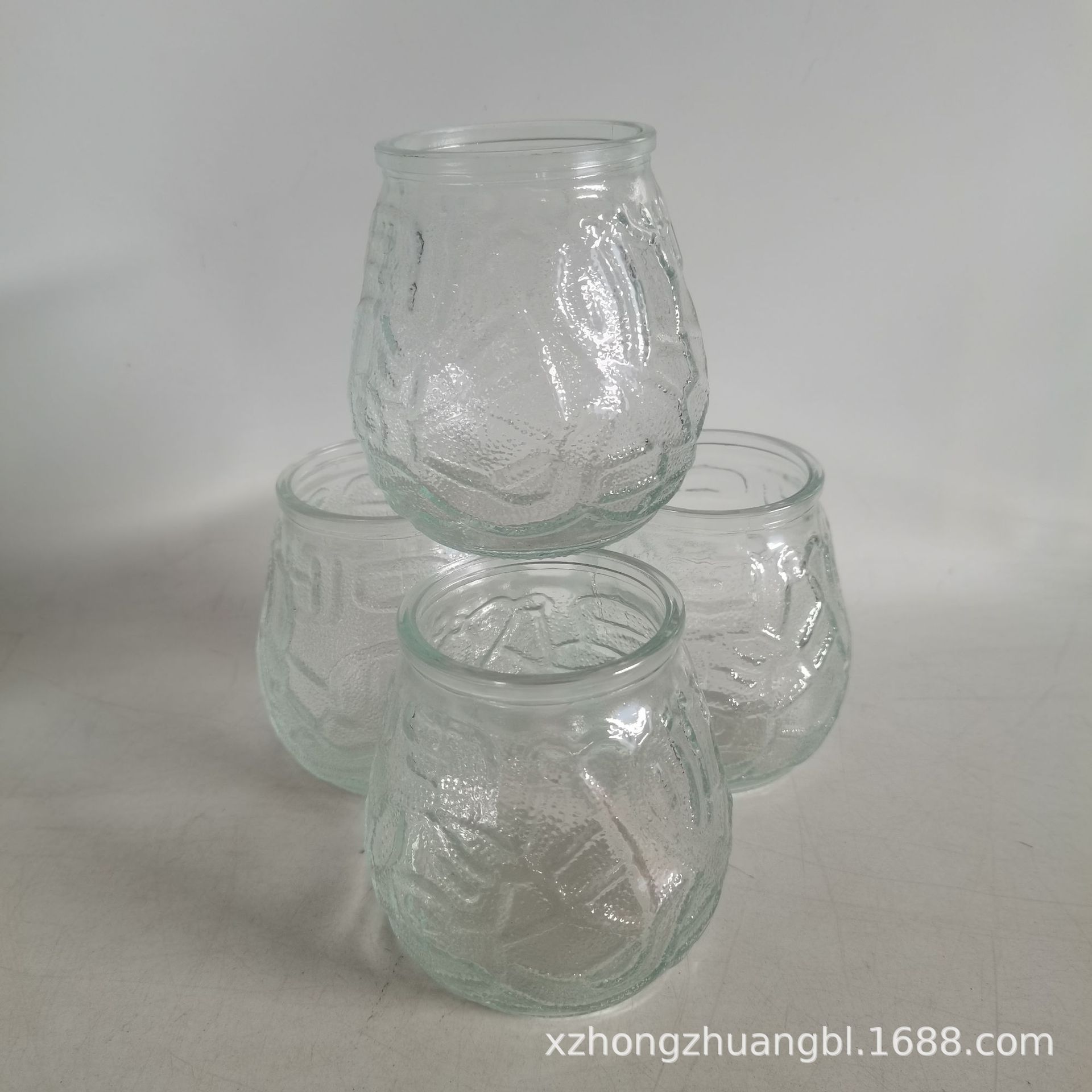 供应418克广口酥油蜡烛玻璃罐、酥油佛灯长明灯玻璃杯