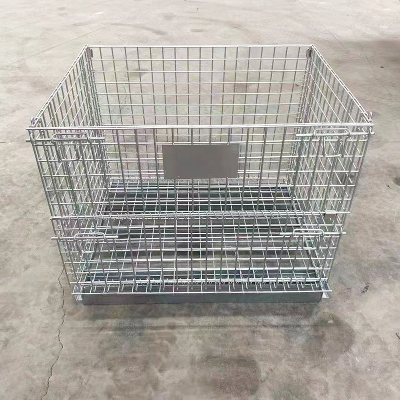 仓储笼折叠铁框带轮移动周转笼仓库物流快递分拣重型仓储笼厂家|undefined