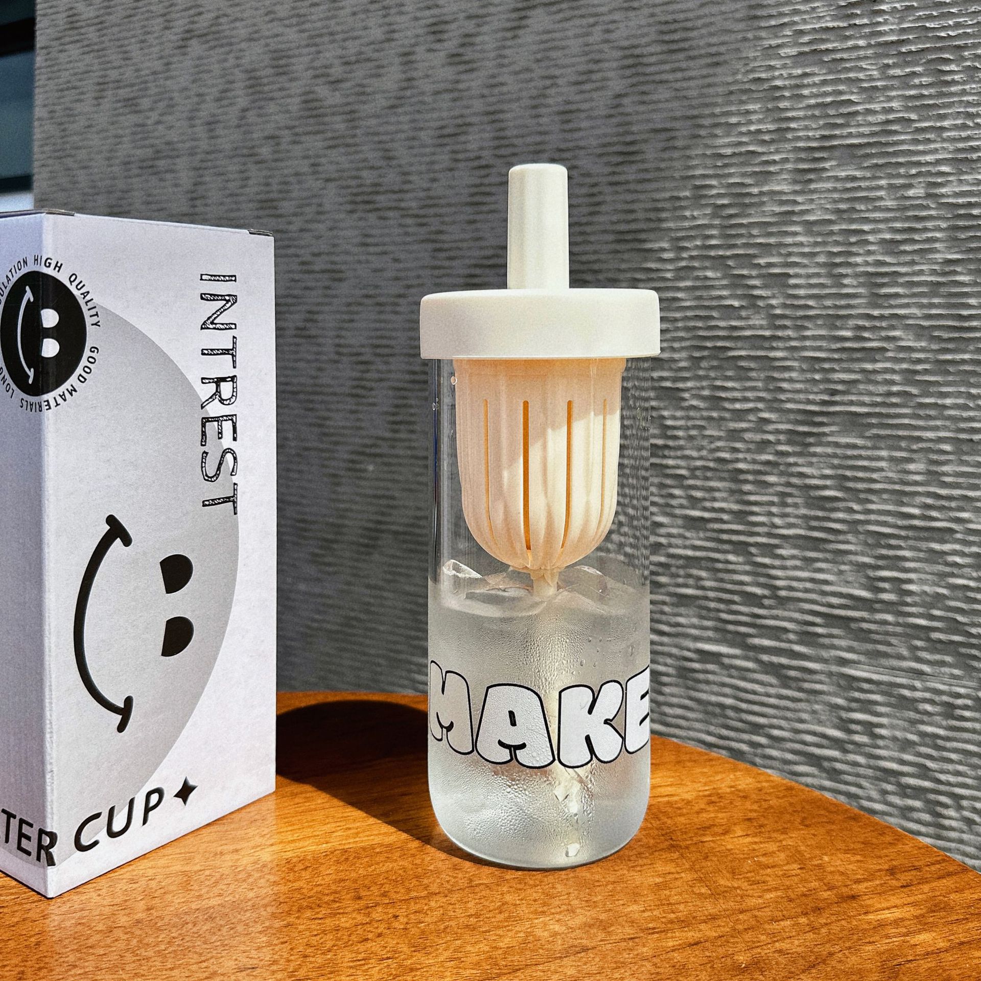 9073 gelas teh bunga-putih / 600ml