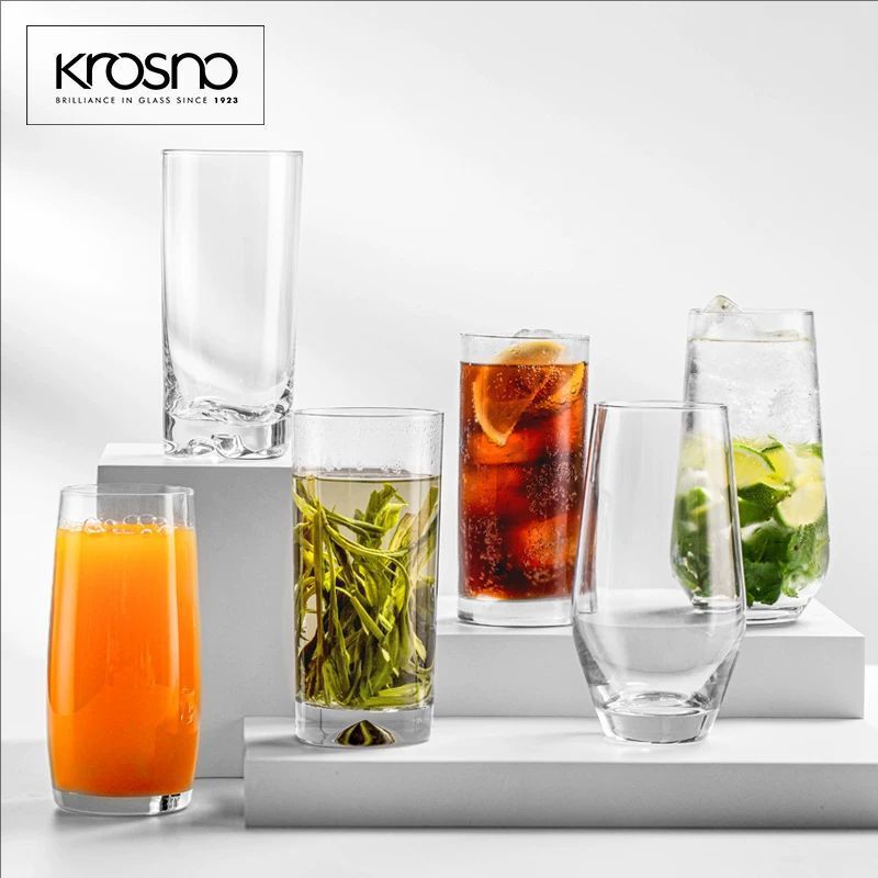 Krosno Imported Lead-Free Crystal Glass Cup Set for Home Use, Hotel Tea Cup, Juice and Milk Cup Krosno Imported Lead-Free Crystal Glass Cup Set for Home Use, Hotel Tea Cup, Juice and Milk Cup
