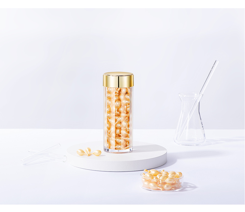 carina 90 kapslar retinol gyllene ljusa linjer uppstramande ansiktsskönhet hudvård mjuk essens_voghion.com