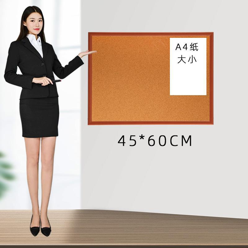 45*60cm 호두 프레임 코르크 보드 + 선물 가방