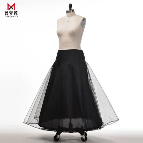 A-line skirt, one steel ring, two layers of gauze waist, lace, enlarged bustle, wedding dress, floor-length petticoat wholesale