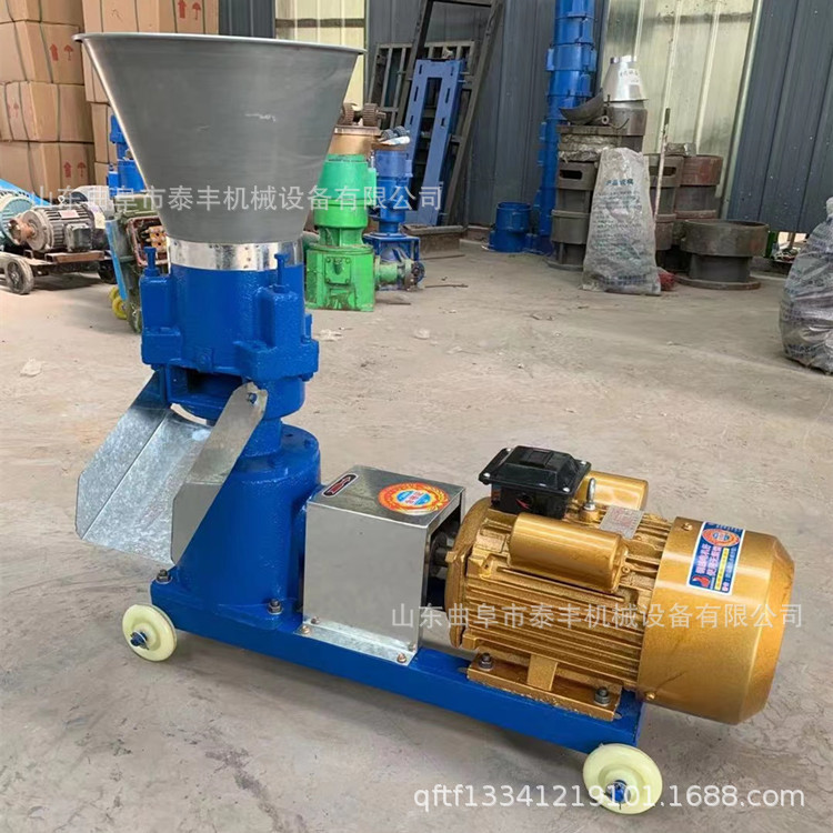 青草玉米麦麸饲料颗粒机 养殖户鸡鸭鹅饲料颗粒机 小型饲料制粒机