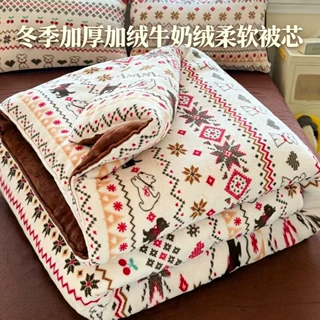 2026新款牛奶绒被子冬被双面绒被芯珊瑚绒学生宿舍单人加绒保暖被