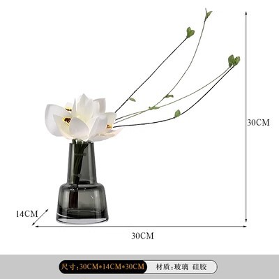 회색 유리 꽃꽂이 4