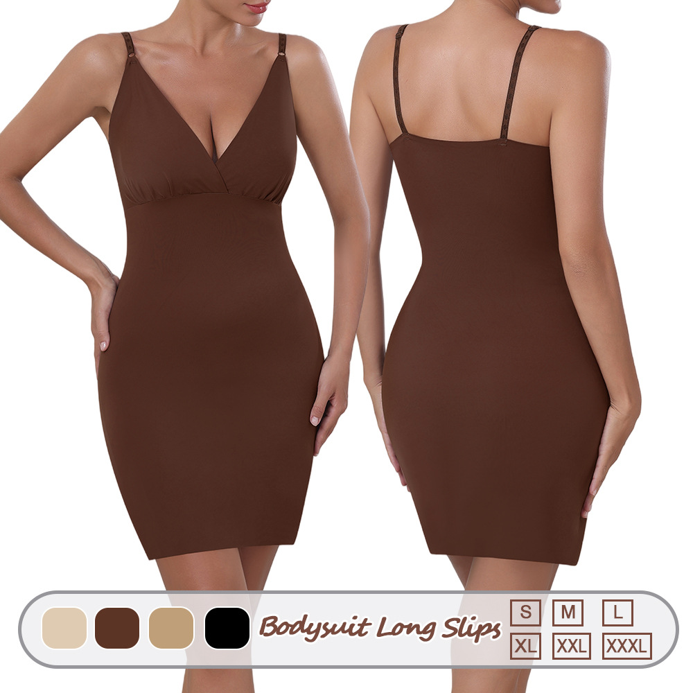 Zhanrun Cross-border 1330 Body Shaping Jumpsuit with Adjustable Waist-cinching Thin Straps, Hip-hugging and Waist-slimming, No Bra Pads, Seamless Body Shaping