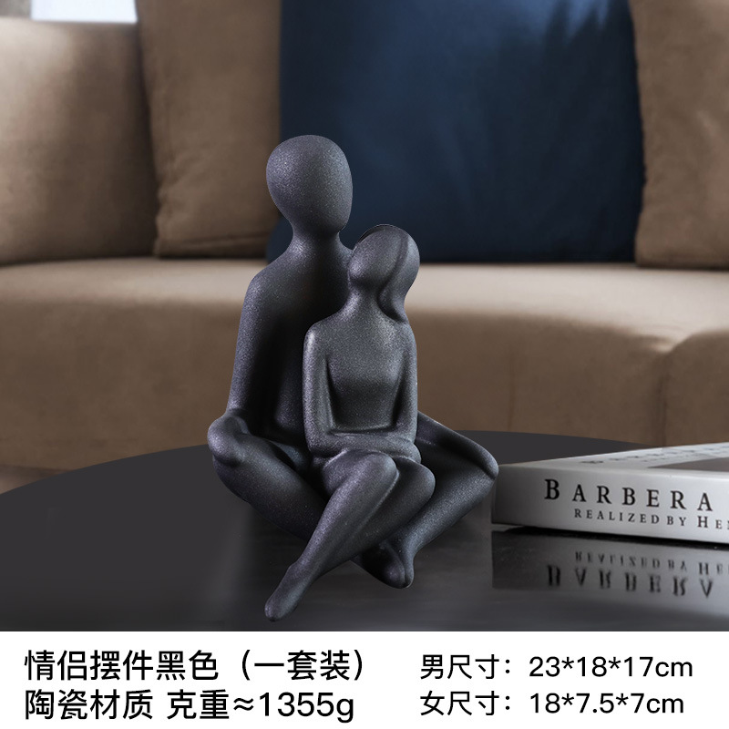 リビングルームの置物は軽くて豪華で高級な雰囲気のお酒棚の装飾品です。