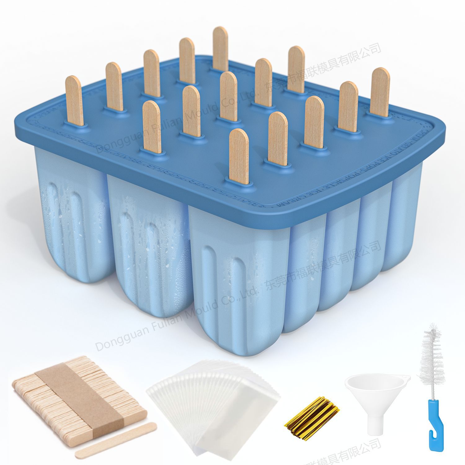 Nuevo molde de helado creativo con cubierta fácil de desmoldear helado de silicona de grado alimenticio casero helado de silicona molde de hielo