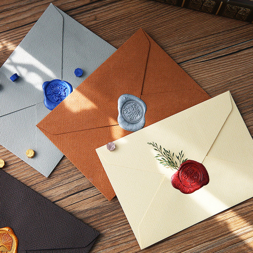 Retro high-end linen textured envelopes for lovers to express love, holiday gifts, postcards, greeting cards, stationery, storage letterheads wholesale