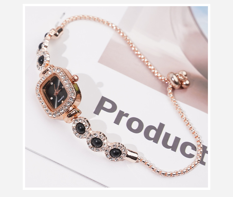 30g Weight Ordinary Glass Mirror Material Alloy Strap Material Watch Classification Pointer Display Type Concealed Buckle Buckle Style Round Dial Shape Holiday, Daily Occasion Quartz Movement Geometric Pattern Women's Gender Elegant, Glam Style Elegant Glam Geometric Concealed Buckle Quartz Watch Women's Watches