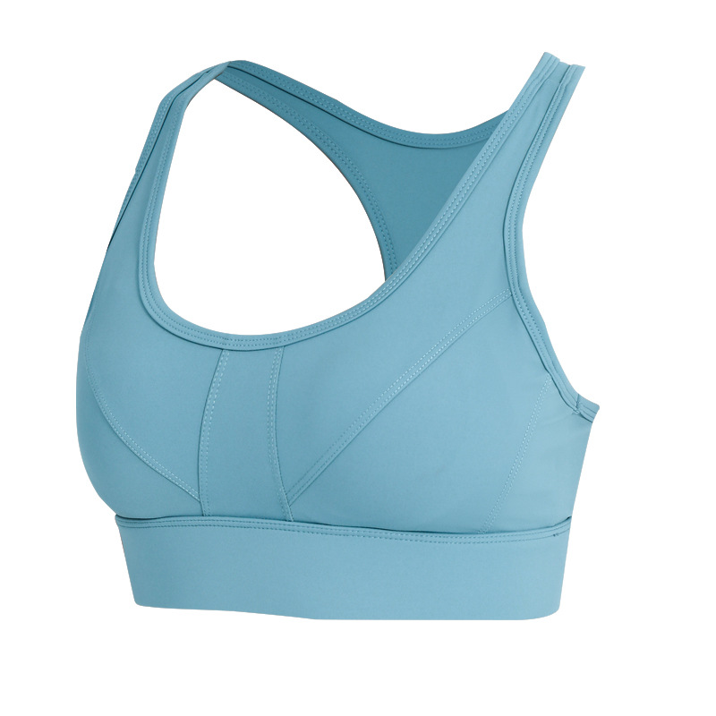 Nueva belleza espalda yoga correr fitness BRA alta resistencia a prueba de golpes de una pieza fija pecho pad deportes ropa interior para mujeres