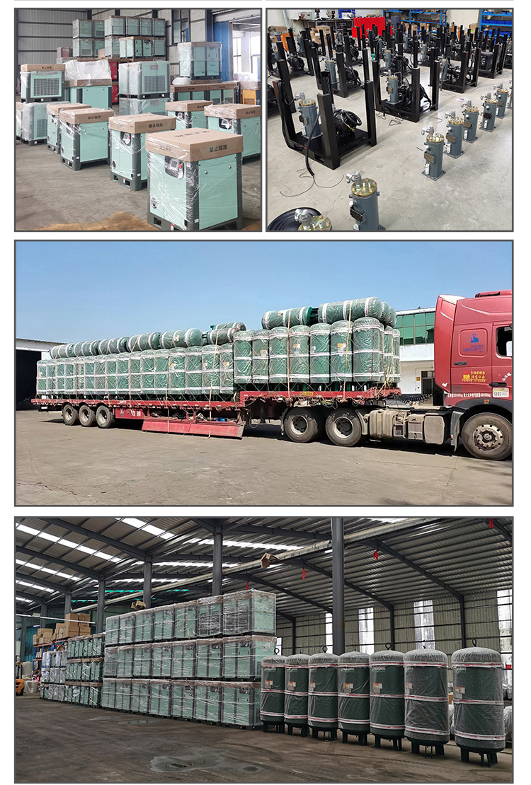 Piston Air Compressor Industrial Reciprocating High Pressure Air Pump 380V Mobile Belt Air Compressor