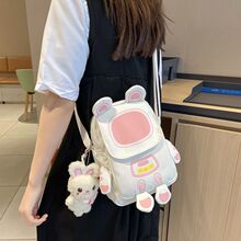 日系可爱小包包宇航员小清新休闲百搭单肩包原宿少女斜跨手机包