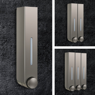 Wall-mounted bathroom kitchen soap dispenser wall-mounted manual shower gel shampoo hand sanitizer hotel soap dispenser