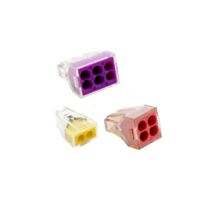 Promotional PCT-104 fast wire connector 4-hole parallel wire construction terminal block hard wire