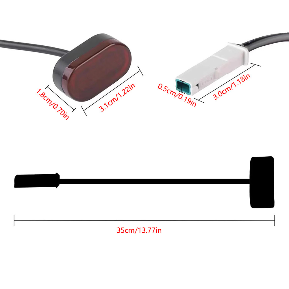 Rear Fender with Folding Hook Bracket Taillight for Xiaomi M365 Pro 1S Electric Scooter