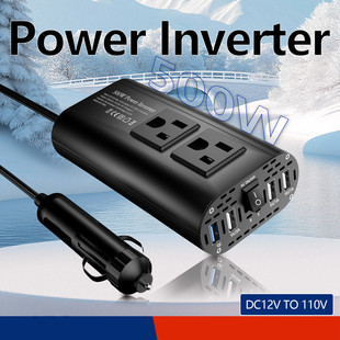 Cross-border inverter correction wave 300/500W vehicle converter 12V to 220V for Europe/US/Brazil