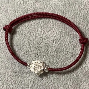 Landing Lotus Hand Rope Little Red Book Same Lotus Hand Rope New Woven Bracelet Female Girlfriend Girlfriend Gift Bracelet