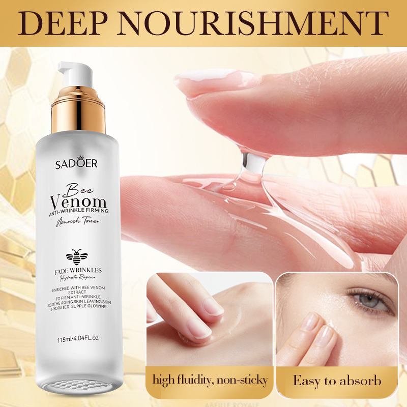 Volledig Engels SADOER Bijengif Anti-rimpel Verstevigende Voedende Toner Hydraterend Hydraterend Water_voghion.com