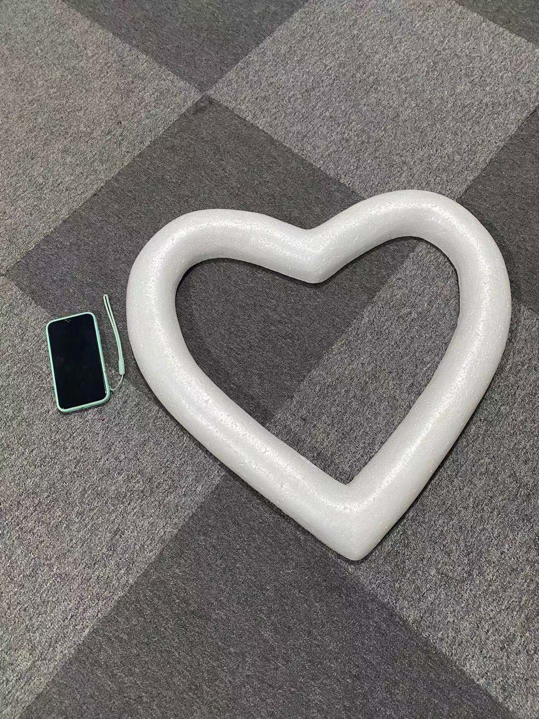 Ventas directas de la fábrica de gran tamaño paulilong espuma melocotón corazón sólido hueco amor boda decoración de jardín de infantes 30-75