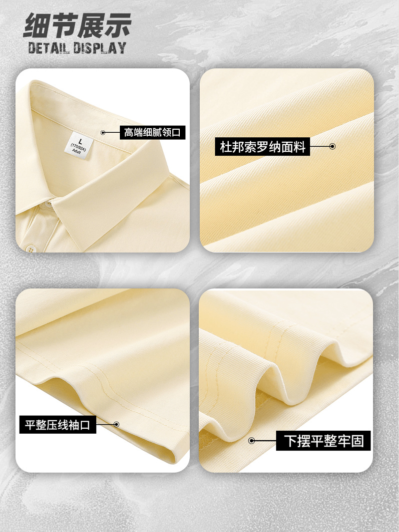 Polo de solapa de verano nuevo estilo de manga corta ropa de trabajo para hombres logotipo impreso cultura publicidad camisa camiseta ropa de trabajo bordado