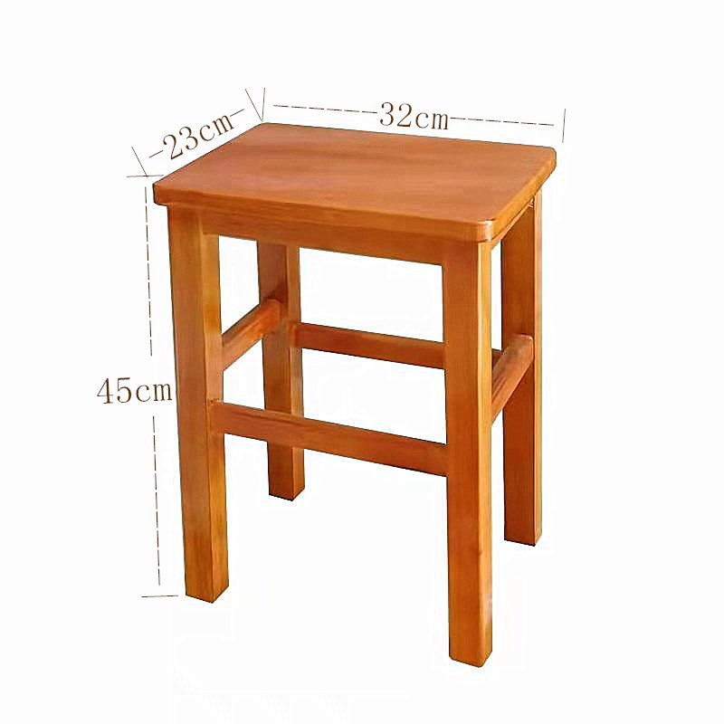 Fábrica directa taburetes cuadrados de madera sólida, taburetes caseros pequeños para adultos, taburetes bajos para niños, taburetes de cambio de zapatos, taburetes cuadrados de madera, taburetes de comedor image 28
