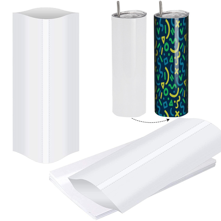 7 x 11 Inch White Heat Transfer Shrink Films Shrink Wrap Bag