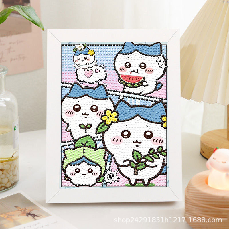 Diamante nuevo lápiz de dibujos animados pequeño nuevo pegatino diy puzzle manual regalo de cumpleaños para niños estudiantes