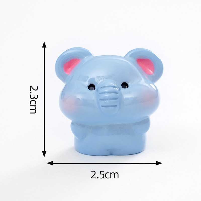 可爱豆丁小猪小兔动物公仔萌粒 diy装饰品配件迷你车载桌面小摆件|undefined