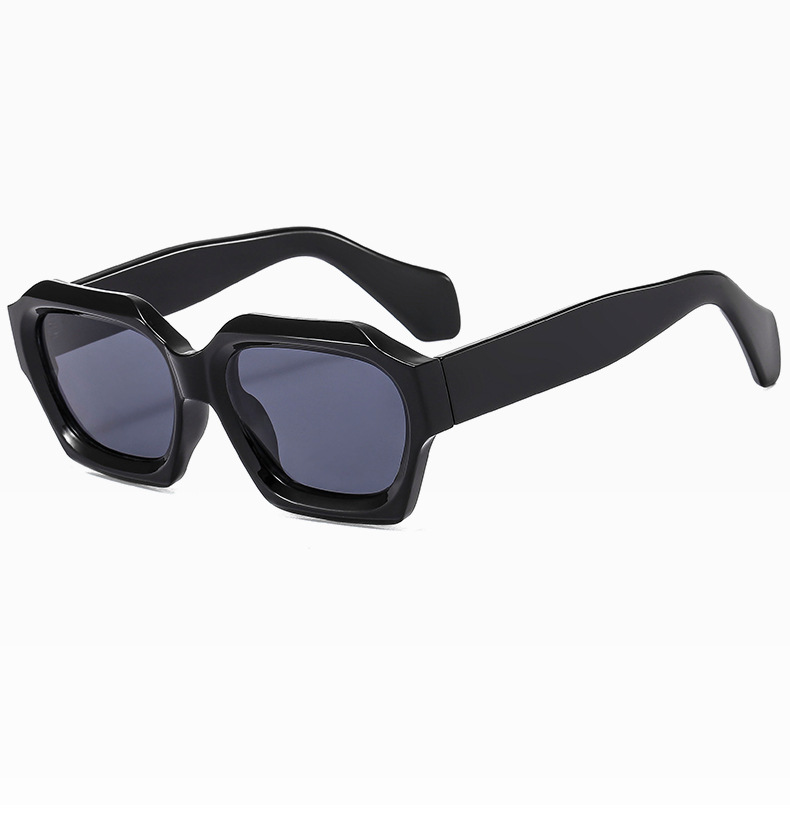 Streetwear Solid Color Ac Square Full Frame Women's Sunglasses display picture 1