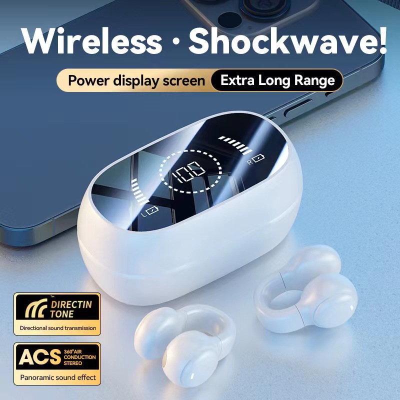 Private M47 Bluetooth earphones with wireless bone conduction, high sound quality, noise reduction, and ultra long_voghion.com