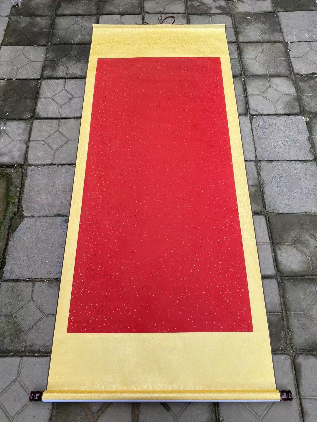 空白画轴宣纸卷轴横竖立挂字画装裱生宣创作书法国画厂家直销