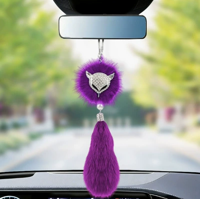 Decoration for Women, Car hanging - fox-pendant-pure-purple-pendant