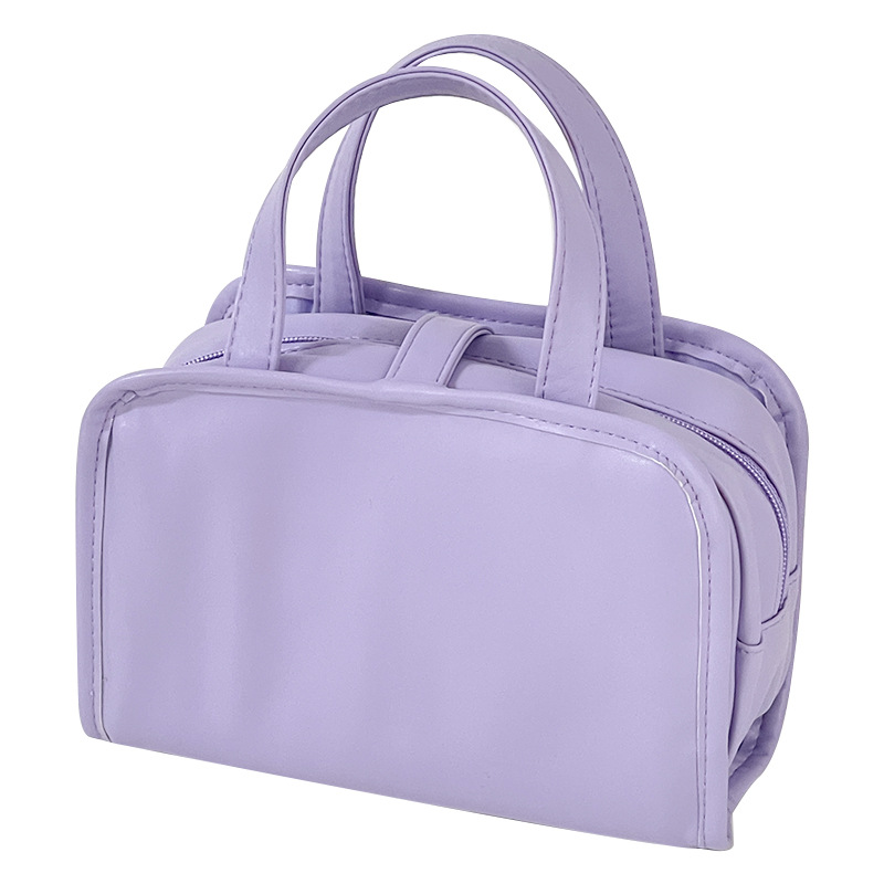 Bolsa de cosméticos de gran capacidad para mujer bolsa de lavado de viaje portátil de alta gama bolsa de almacenamiento de cepillo de maquillaje cosmético portátil impermeable