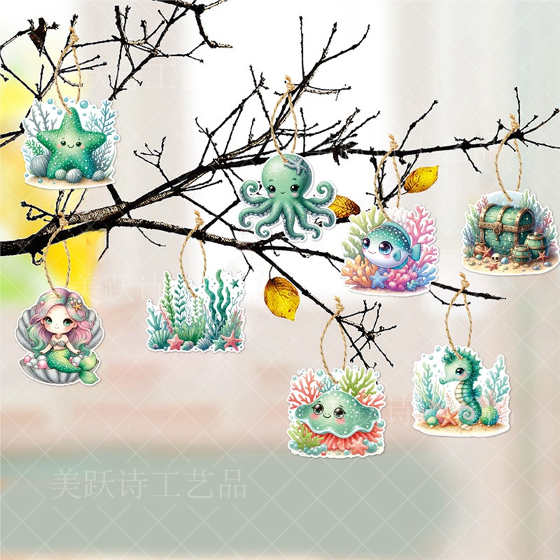 Decoración de fiesta de cumpleaños temática submarina colgante colgante colgante de verano fiesta de cumpleaños temática submarina colgante colgante