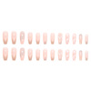 Nude brand three dimensional white crystal, fake nails for manicure