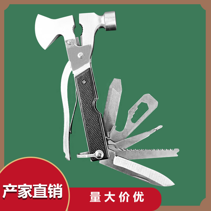 Multifunctional wooden handle ax hammer Emergency hammer outdoor ax…